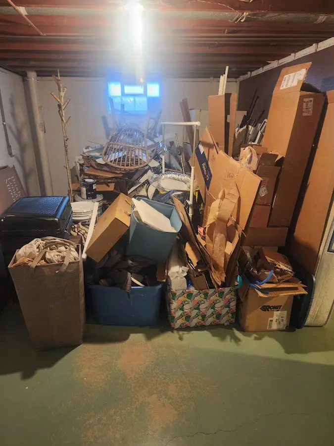 Roll-off dumpster container at job site for Construction Dumpster Rental in Bacliff